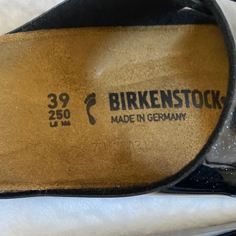 Birkenstock Black Glossy Sandals - Picture 4 of 6